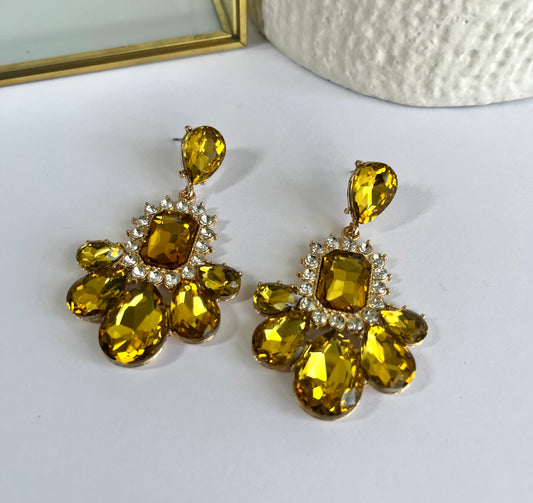 Yellow Drop Chandelier